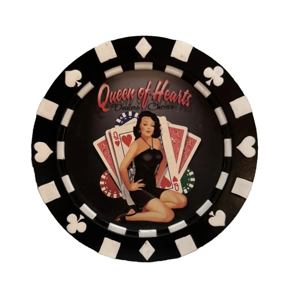 Pinup Vegas Casino Poker Chip Wall Hanging Decor